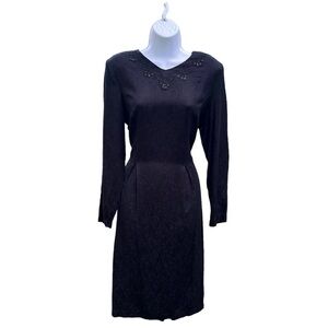 Vintage 1990’s Sarah Elizabeth long sleeve midi dress
